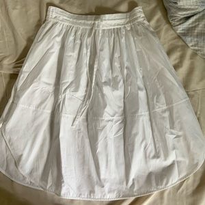 Vince Tie-Waist Midi Skirt